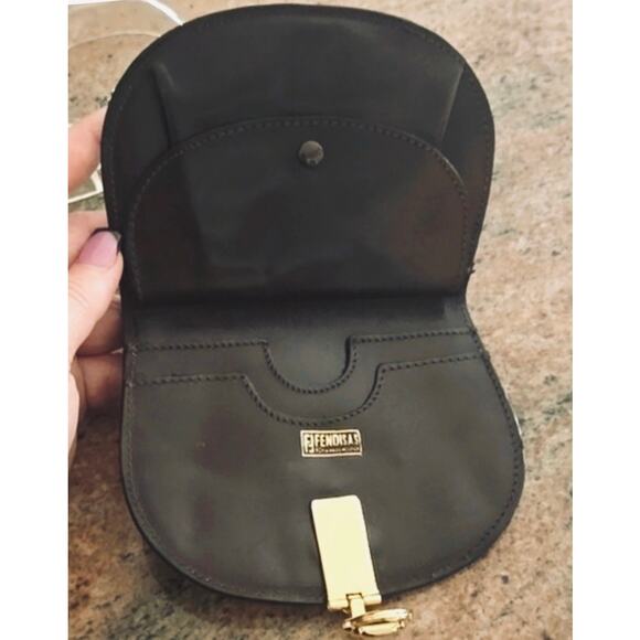 Authentic FENDI Logo Calfskin Leather and Suede Wallet - Picture 4 of 7